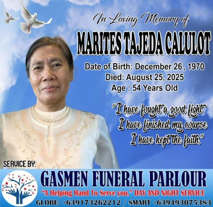 Marites Tajeda Calulot memorial