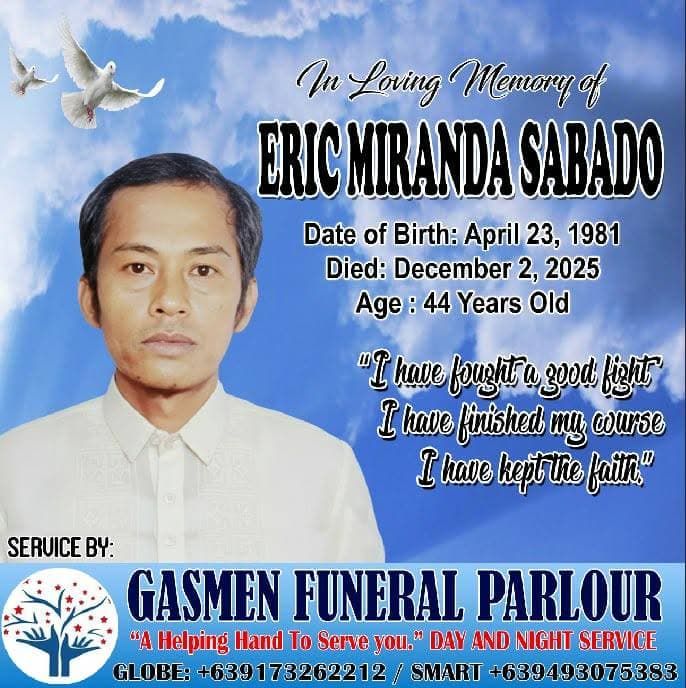 Eric Miranda Sabado memorial